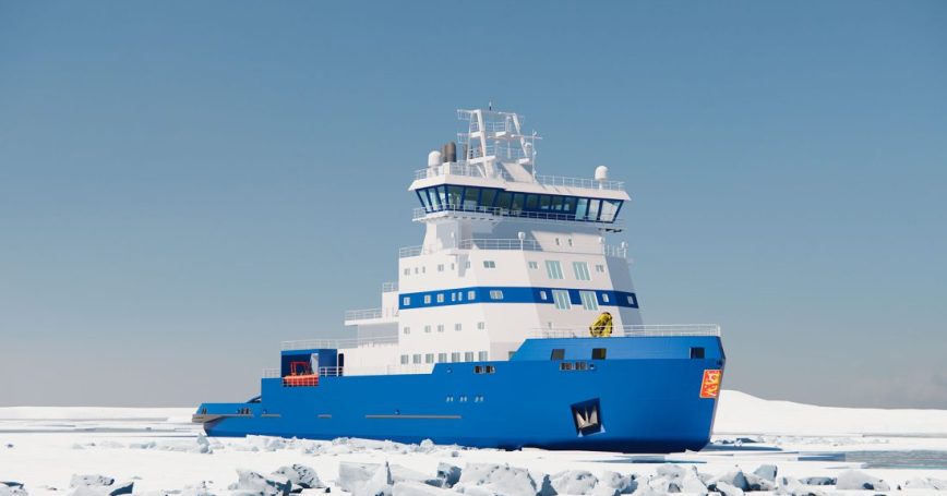 B+jäänmurtaja havainnekuva Aker Arctic