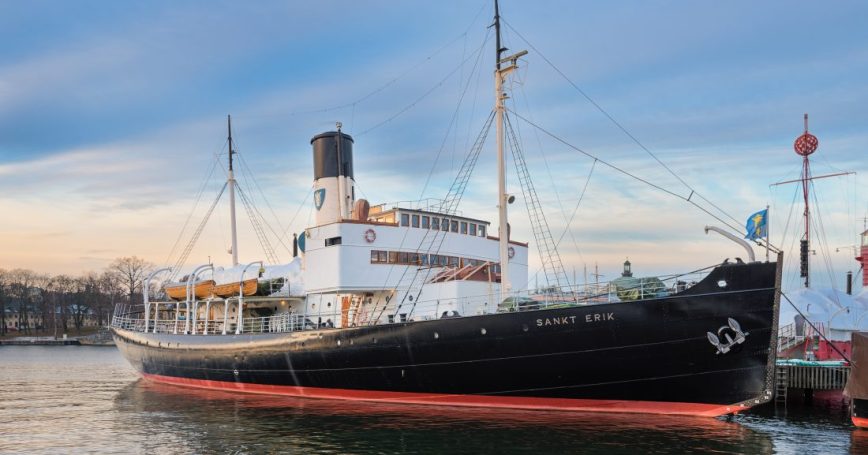 SS Sankt Erik icebreaker museum ship at the Vasa Museum, Stockholm